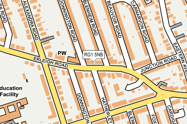 RG1 5NB map - OS OpenMap – Local (Ordnance Survey)