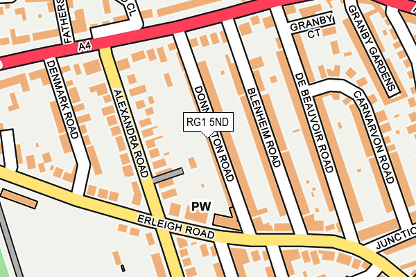 RG1 5ND map - OS OpenMap – Local (Ordnance Survey)
