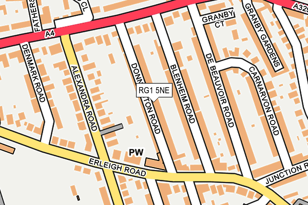 RG1 5NE map - OS OpenMap – Local (Ordnance Survey)