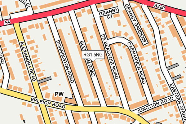 RG1 5NG map - OS OpenMap – Local (Ordnance Survey)