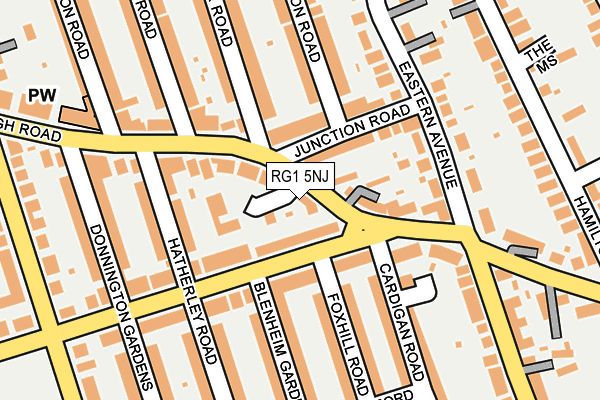 RG1 5NJ map - OS OpenMap – Local (Ordnance Survey)