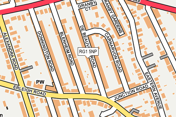 RG1 5NP map - OS OpenMap – Local (Ordnance Survey)