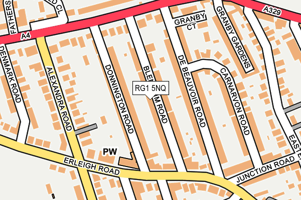 RG1 5NQ map - OS OpenMap – Local (Ordnance Survey)