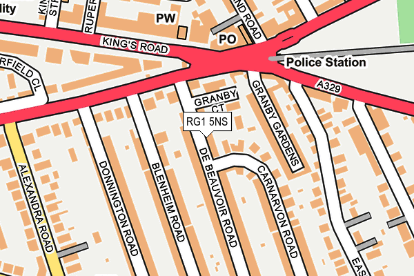 RG1 5NS map - OS OpenMap – Local (Ordnance Survey)