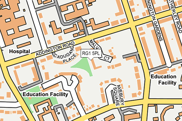 RG1 5PL map - OS OpenMap – Local (Ordnance Survey)