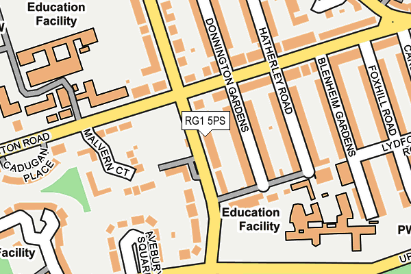 RG1 5PS map - OS OpenMap – Local (Ordnance Survey)