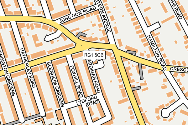 RG1 5QB map - OS OpenMap – Local (Ordnance Survey)