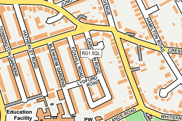 RG1 5QL map - OS OpenMap – Local (Ordnance Survey)