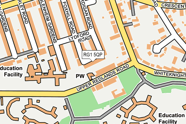RG1 5QP map - OS OpenMap – Local (Ordnance Survey)