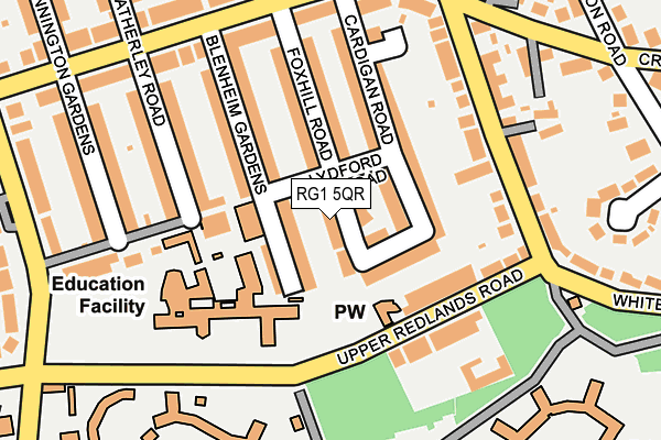 RG1 5QR map - OS OpenMap – Local (Ordnance Survey)