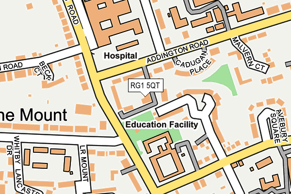 RG1 5QT map - OS OpenMap – Local (Ordnance Survey)