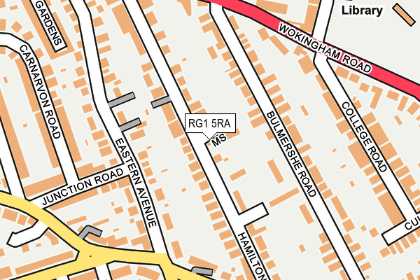 RG1 5RA map - OS OpenMap – Local (Ordnance Survey)