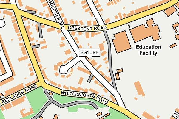 RG1 5RB map - OS OpenMap – Local (Ordnance Survey)