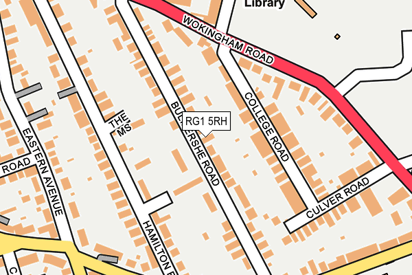 RG1 5RH map - OS OpenMap – Local (Ordnance Survey)