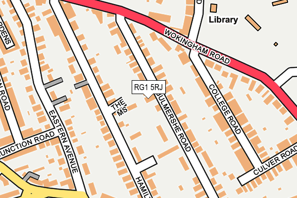RG1 5RJ map - OS OpenMap – Local (Ordnance Survey)