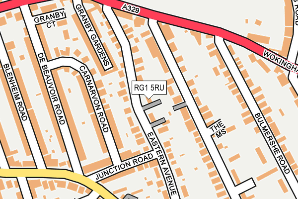 RG1 5RU map - OS OpenMap – Local (Ordnance Survey)