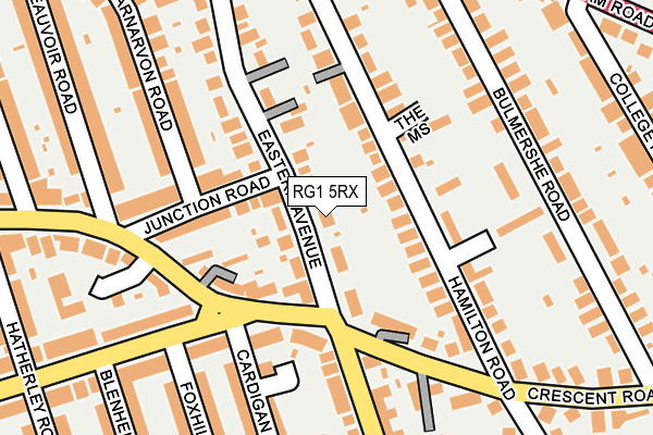 RG1 5RX map - OS OpenMap – Local (Ordnance Survey)