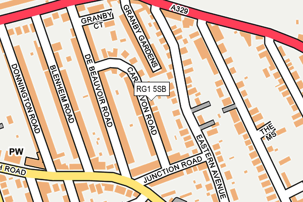 RG1 5SB map - OS OpenMap – Local (Ordnance Survey)