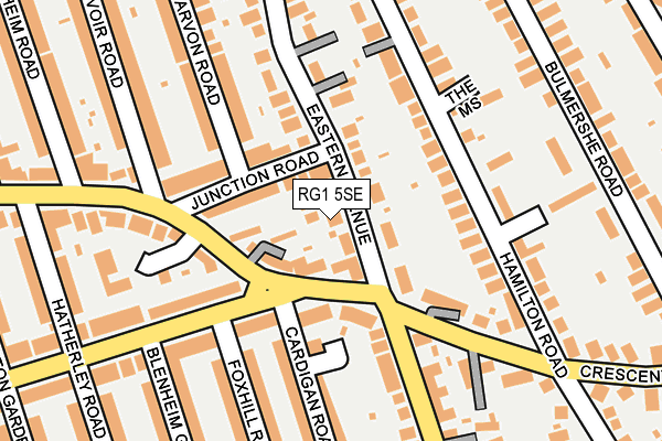RG1 5SE map - OS OpenMap – Local (Ordnance Survey)