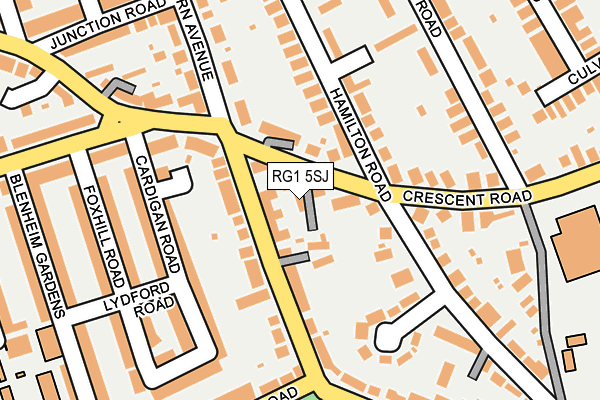 RG1 5SJ map - OS OpenMap – Local (Ordnance Survey)
