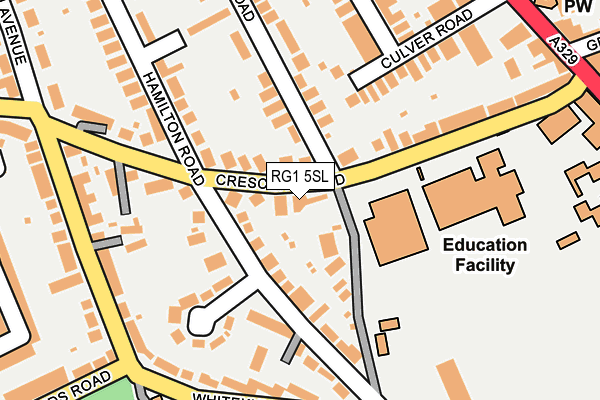 RG1 5SL map - OS OpenMap – Local (Ordnance Survey)