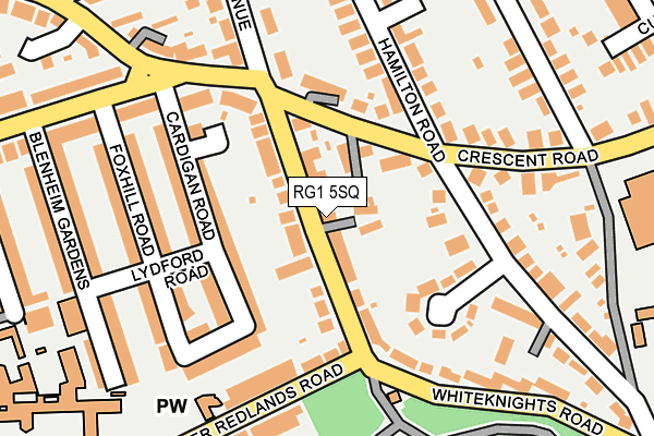 RG1 5SQ map - OS OpenMap – Local (Ordnance Survey)