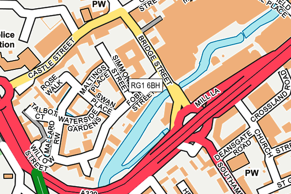 RG1 6BH map - OS OpenMap – Local (Ordnance Survey)