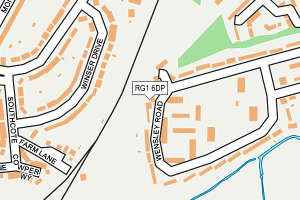 RG1 6DP map - OS OpenMap – Local (Ordnance Survey)