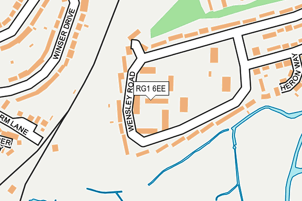 RG1 6EE map - OS OpenMap – Local (Ordnance Survey)