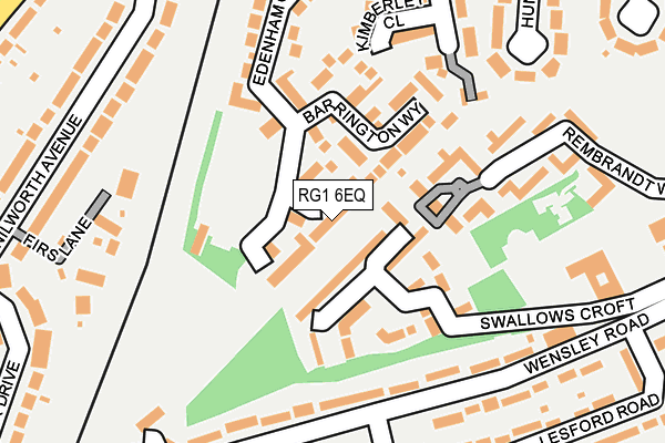 RG1 6EQ map - OS OpenMap – Local (Ordnance Survey)
