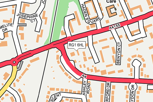 RG1 6HL map - OS OpenMap – Local (Ordnance Survey)
