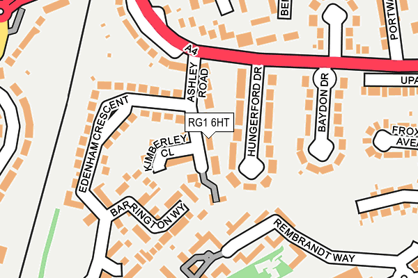 RG1 6HT map - OS OpenMap – Local (Ordnance Survey)