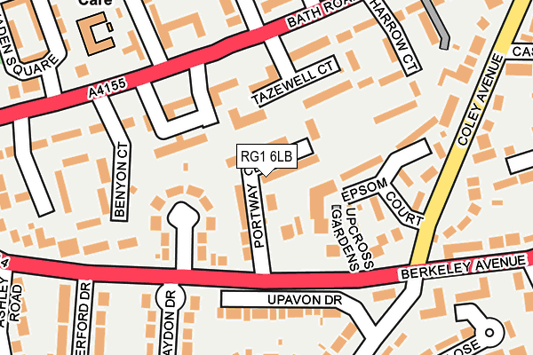 RG1 6LB map - OS OpenMap – Local (Ordnance Survey)