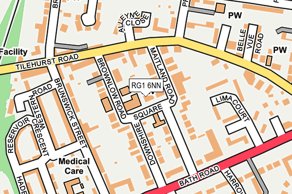 RG1 6NN map - OS OpenMap – Local (Ordnance Survey)