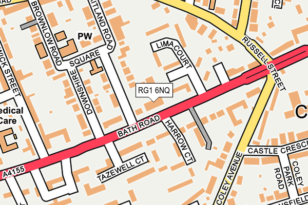 RG1 6NQ map - OS OpenMap – Local (Ordnance Survey)