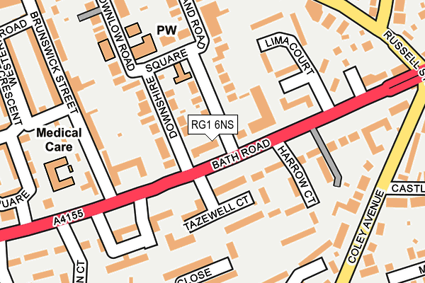 RG1 6NS map - OS OpenMap – Local (Ordnance Survey)