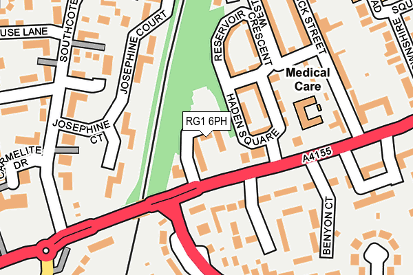 RG1 6PH map - OS OpenMap – Local (Ordnance Survey)