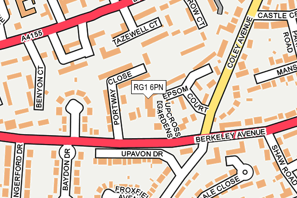 RG1 6PN map - OS OpenMap – Local (Ordnance Survey)