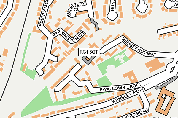 RG1 6QT map - OS OpenMap – Local (Ordnance Survey)