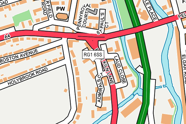 RG1 6SS map - OS OpenMap – Local (Ordnance Survey)