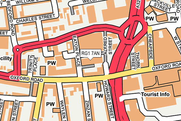 RG1 7AN map - OS OpenMap – Local (Ordnance Survey)