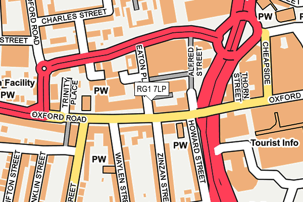 RG1 7LP map - OS OpenMap – Local (Ordnance Survey)