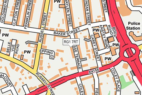 RG1 7RT map - OS OpenMap – Local (Ordnance Survey)