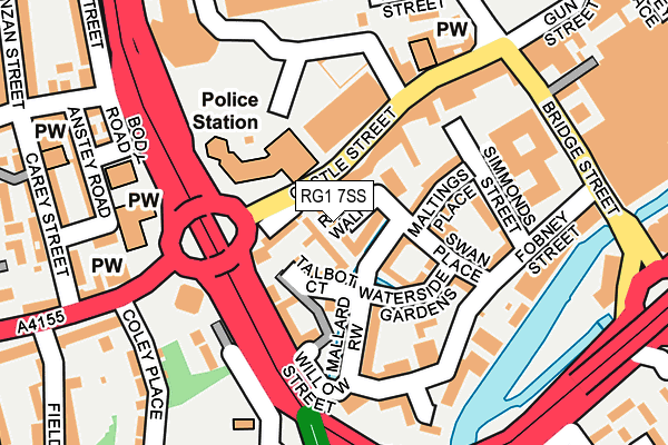 RG1 7SS map - OS OpenMap – Local (Ordnance Survey)