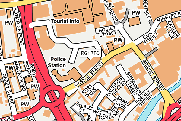 RG1 7TQ map - OS OpenMap – Local (Ordnance Survey)