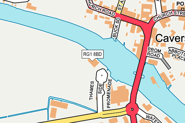 RG1 8BD map - OS OpenMap – Local (Ordnance Survey)