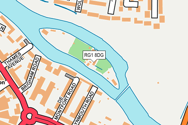 RG1 8DG map - OS OpenMap – Local (Ordnance Survey)