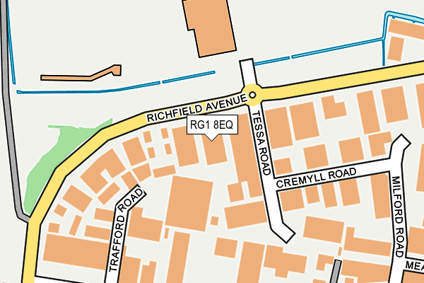 RG1 8EQ map - OS OpenMap – Local (Ordnance Survey)