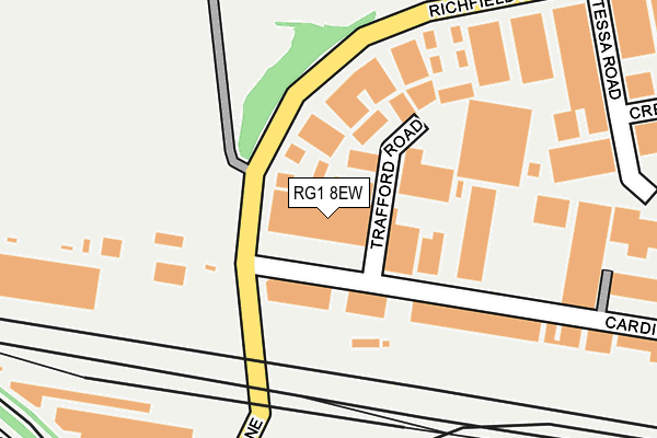 RG1 8EW map - OS OpenMap – Local (Ordnance Survey)
