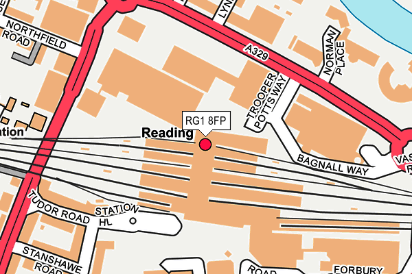 RG1 8FP map - OS OpenMap – Local (Ordnance Survey)